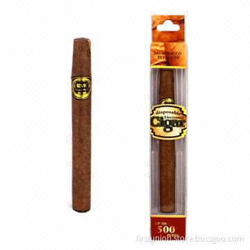 500-puff Disposable E-cigarettes in Dark Brown Appearance, OEM/ODM Orders Welcomed
